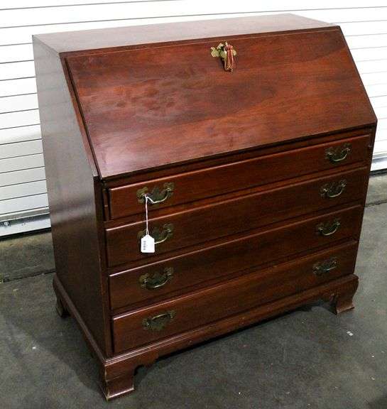 Willett Wildwood Cherry Drop Front Desk 38 x 20 x 40 Bunting Online Auctions