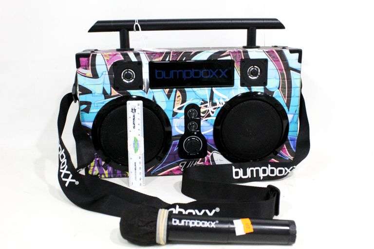 Bumpboxx Ultra Plus+ Bluetooth Speaker Boombox, Wireless Microphone
