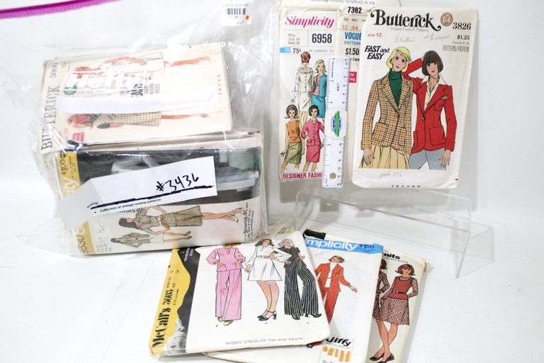 Classic Sewing Pattern Collection Butterick, McCalls, Simplicity, and