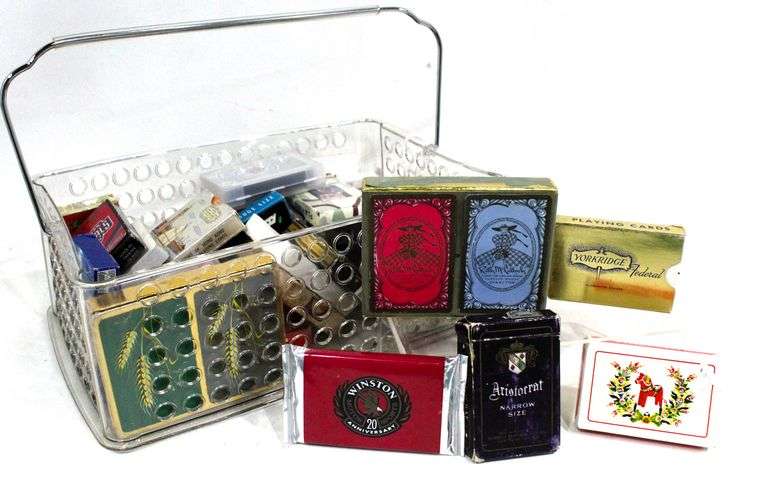 Collection of Destination Theme Souvenir Playing Card Decks Bunting