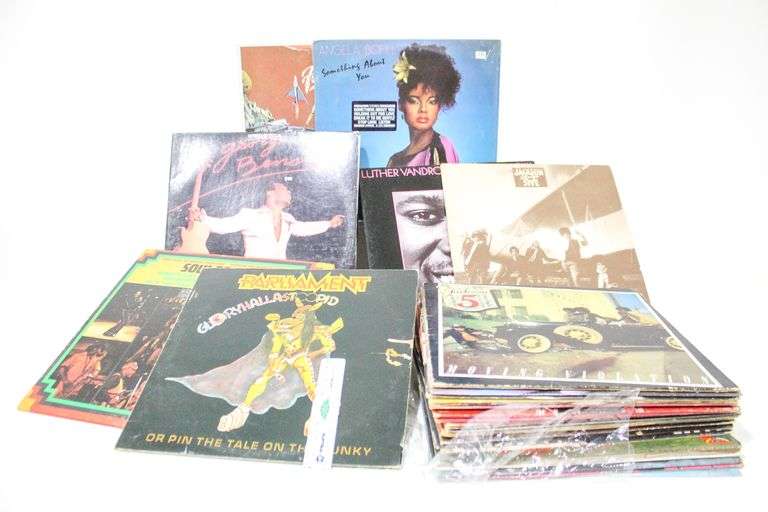 LP Record / Album Collection: Fatback Is This The Future,  Luther Vandross It's Over Now, Bootsy's Rubber Band, Parliament, Soul to Soul & More.  30 Items