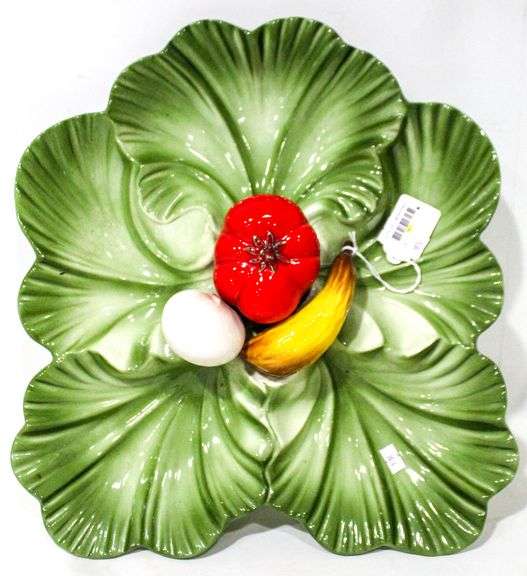 Vintage Brad Keeler Lettuce Tomato Veggie 5Section Vegetable Serving