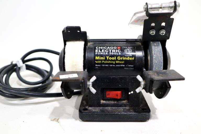 Chicago Electric Item 94071 Mini Tool Grinder with Polishing Wheel