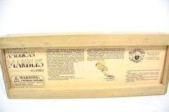 Collection of Authentic American Marbles by Recreational Woodcraft  - Marble Games - in Wooden Case