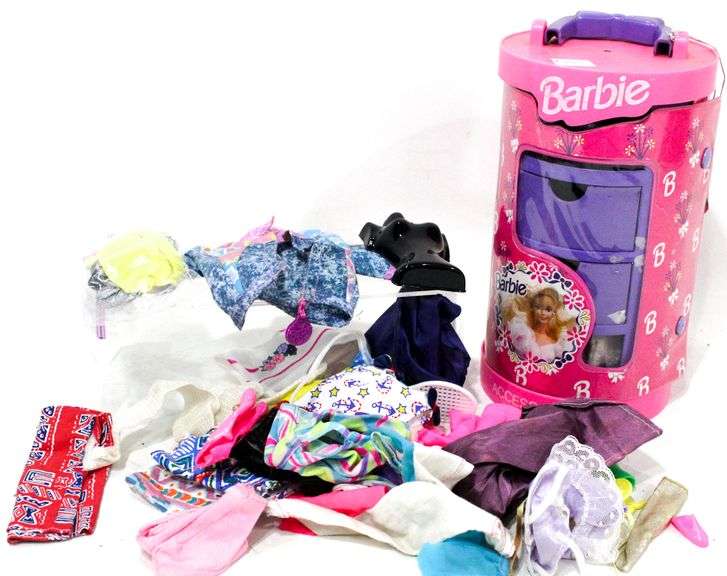 Vintage 199194 Barbie doll accessory case by Tara Toy Co.2 drawers