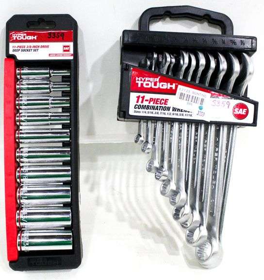 Hyper Tough 11Piece Combination Wrench Set and Hyper Tough 11Piece
