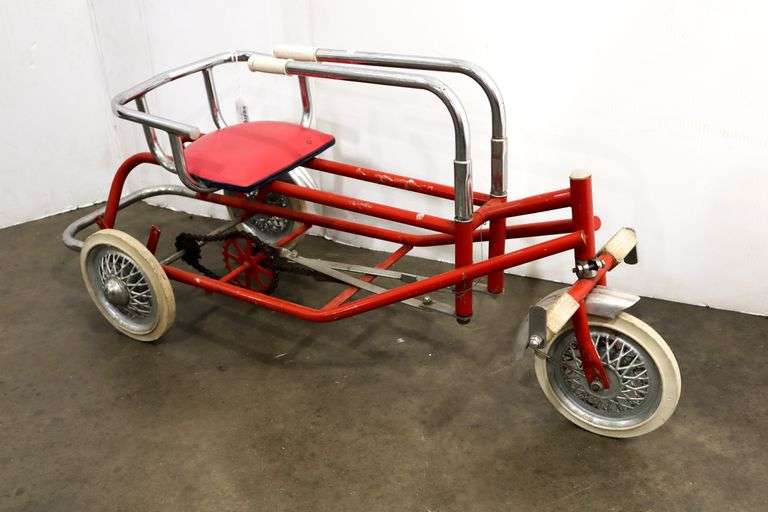 Vintage Child's Recumbent Three Wheel Bike May Be French Circa 1950s