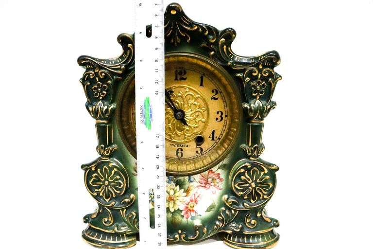 Antique Waterbury Clock Co. (partial label) Porcelain Circa Early 1900s