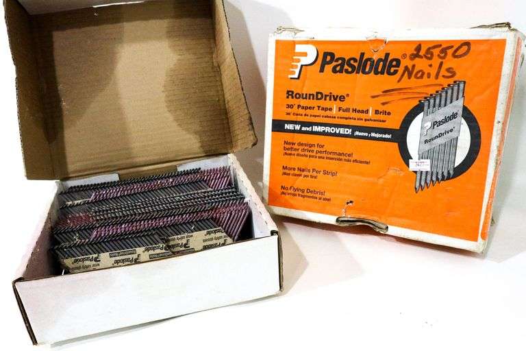 Paslode RounDrive Nails - Partial Box - Bunting Online Auctions