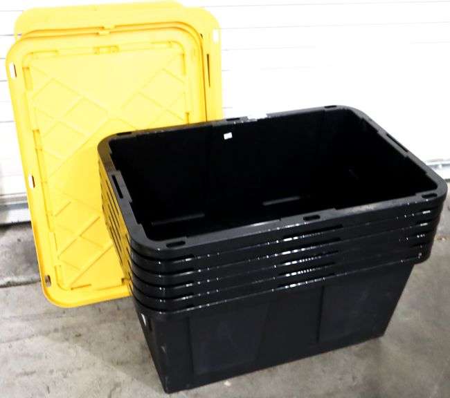 Black Tubs With Yellow Lids Bunting Online Auctions