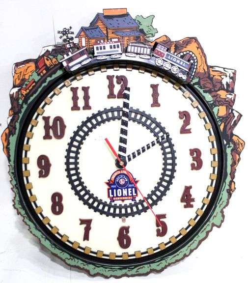Lionel 100th Anniversary Train Clock 13" Bunting Online Auctions