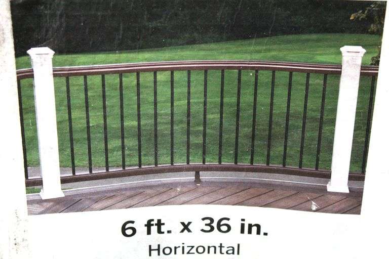 Trex Transcend Step 3 Horizontal Railings 6' x 36" Horizontal Rail