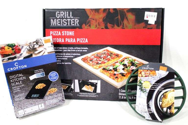 Kitchen items including Crofton Round Roasting Rack, Crofton Digital