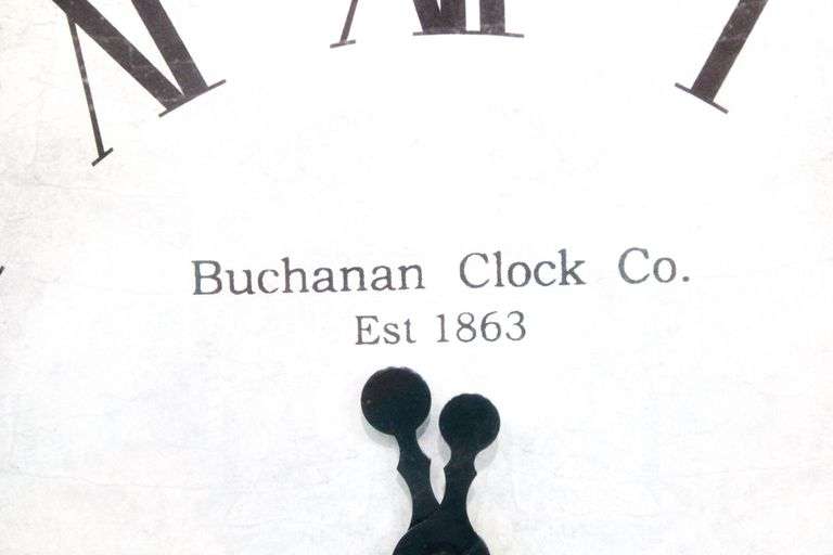 MCM Buchanan Clock Co Wall Clock Bunting Online Auctions