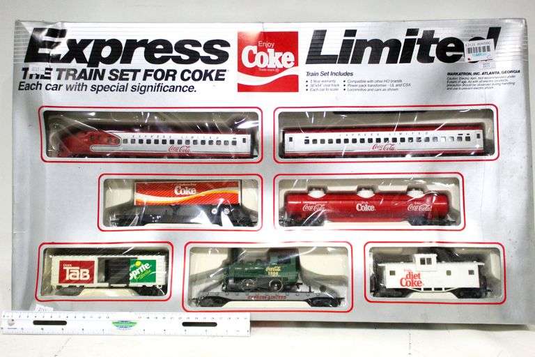 Coca Cola Express Limited Train Set Complete With Original Box!! Bunting Online Auctions