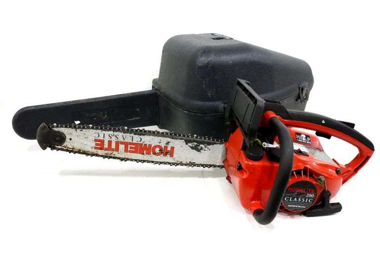 Homelite Chain Saw with Case Bunting Online Auctions