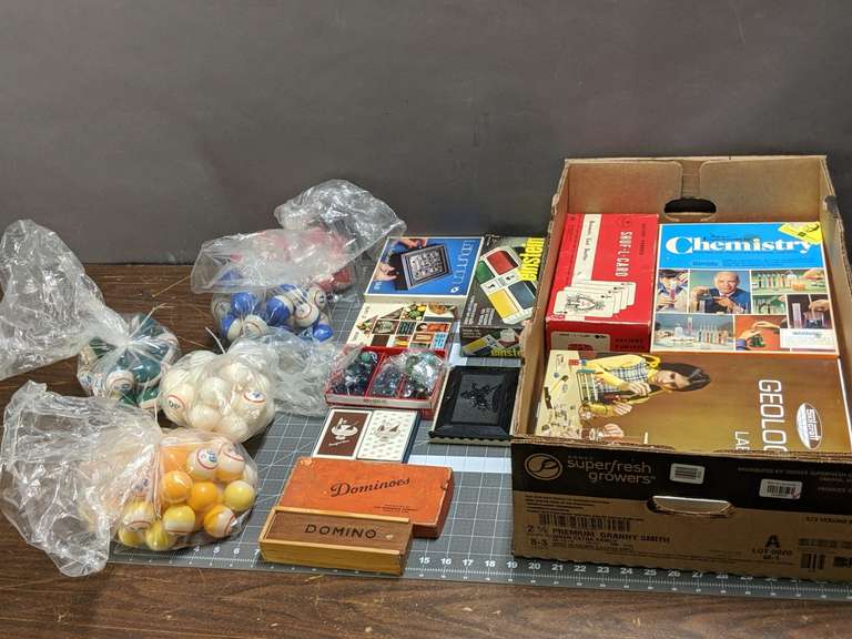BOARD GAMES, CHEMISTRY SET, MICROSCOPE Bid On Estates