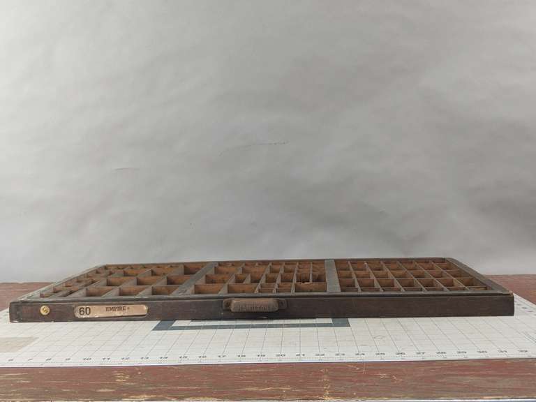 PRINTER'S BLOCK DRAWER Bid On Estates Auction Services