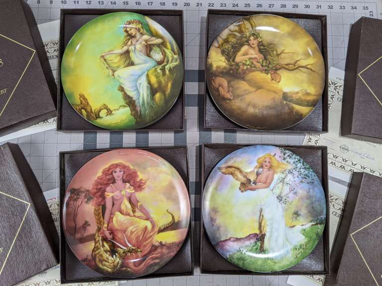 COLLECTOR'S PLATES. THE FOUR ELEMENTS BY LAMBERT FOR KNOWLES