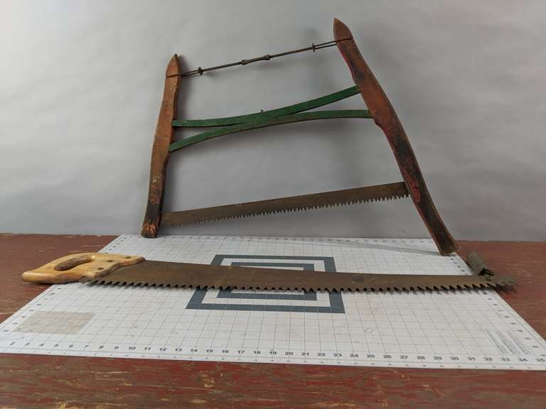 2 ANTIQUE SAWS Bid On Estates