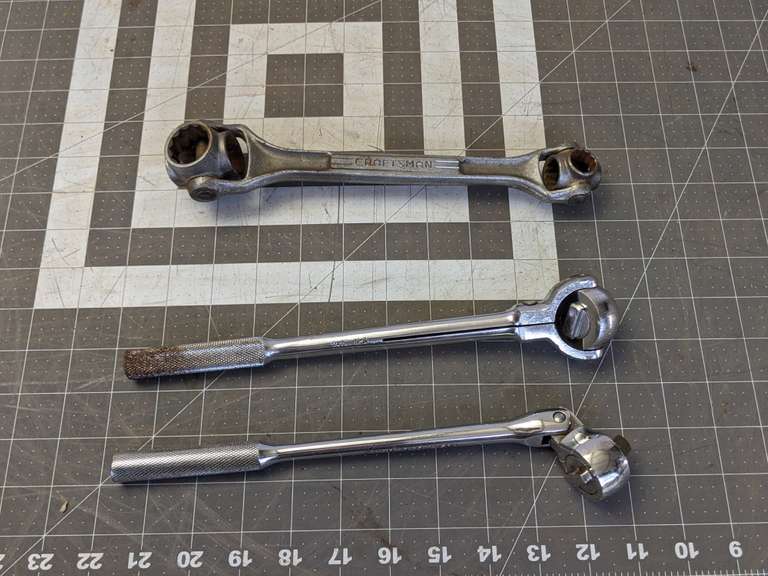 SK and Husky Swivel Head 3/8 Drive Ratchets and Craftsman Swivel Head