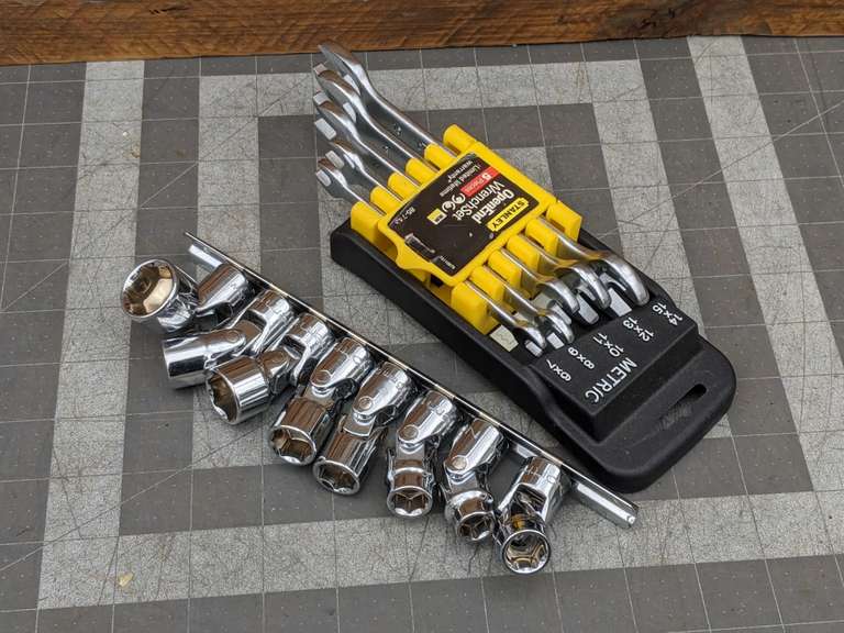 Stanley Open End Wrenches and Northern Metric Swivel Head Sockets Bid