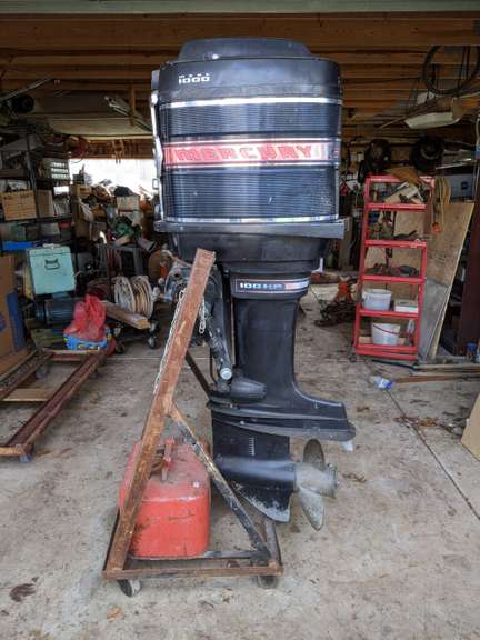 Outboard Boat Motor. 1969 Mercury Merc 1000, 100hp Engine - Bid On