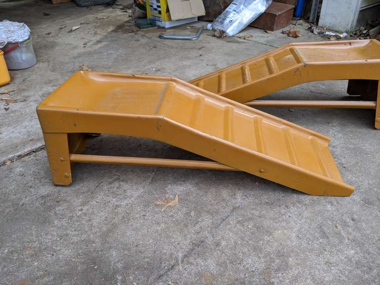 Set of Yellow Car Ramps Bid On Estates