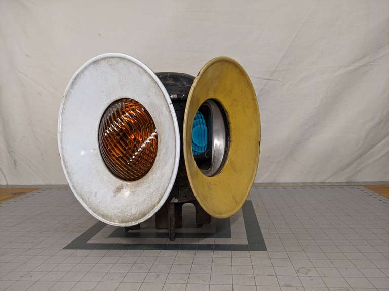 4 SIDED RAILROAD SIGNAL LAMP BY DRESSEL Bid On Estates Auction Services
