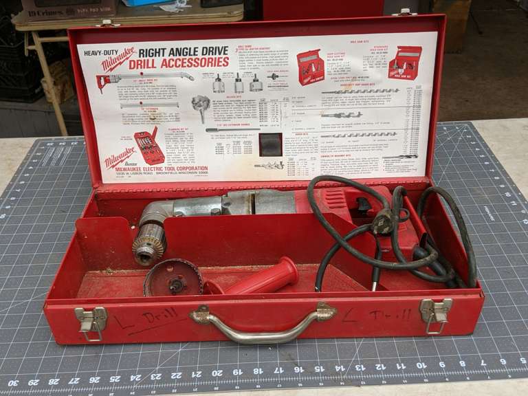 Milwaukee Heavy Duty Right Angle Drive Drill Bid On Estates Auction