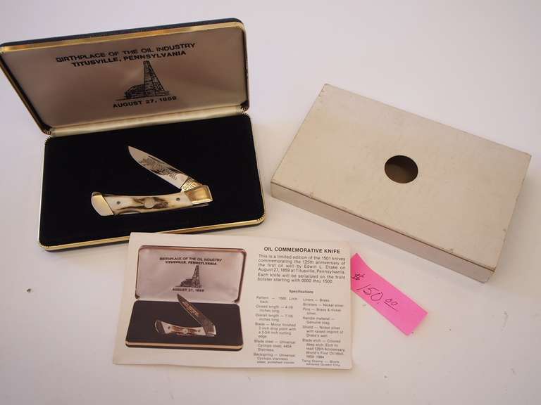 Knife. Queen City Cutlery 0000 of 1500 for Birthplace of Oil Industry