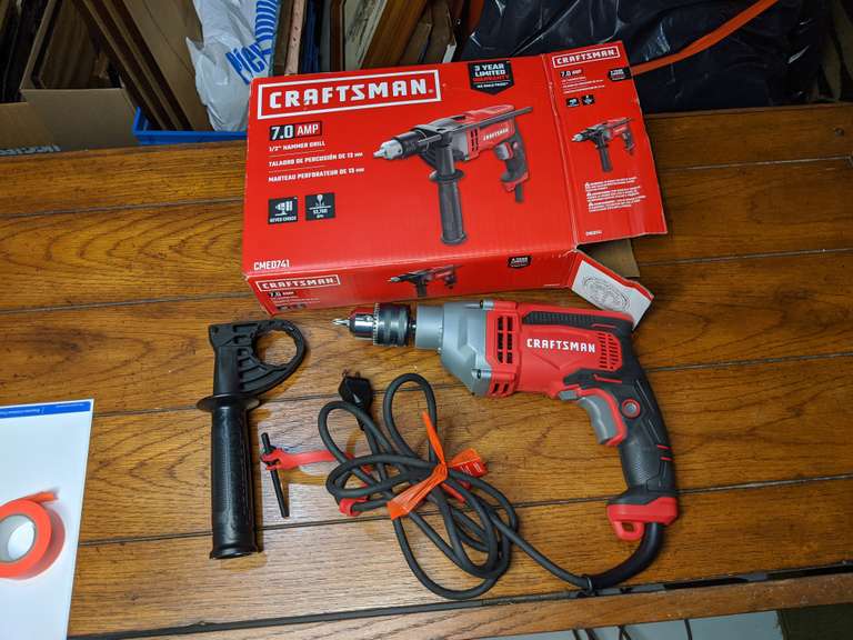 Craftsman 7 amp Hammer Drill (almost new condition) Bid On Estates
