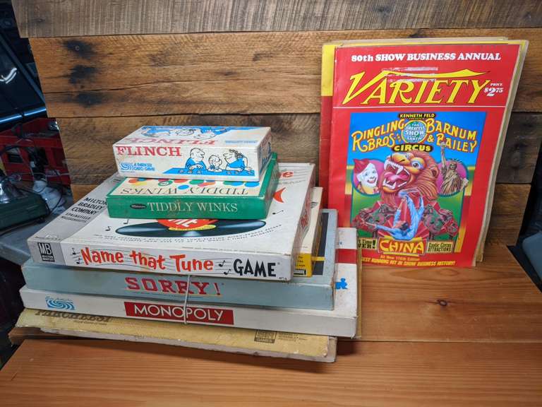 board games and variety magazines Bid On Estates Auction Services