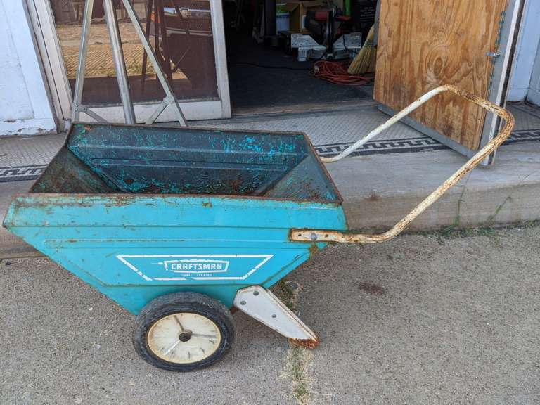 Craftsman Metal Garden Wheelbarrow Bid On Estates