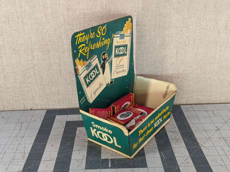 Kool Menthol Tin InStore Display Bid On Estates Auction Services