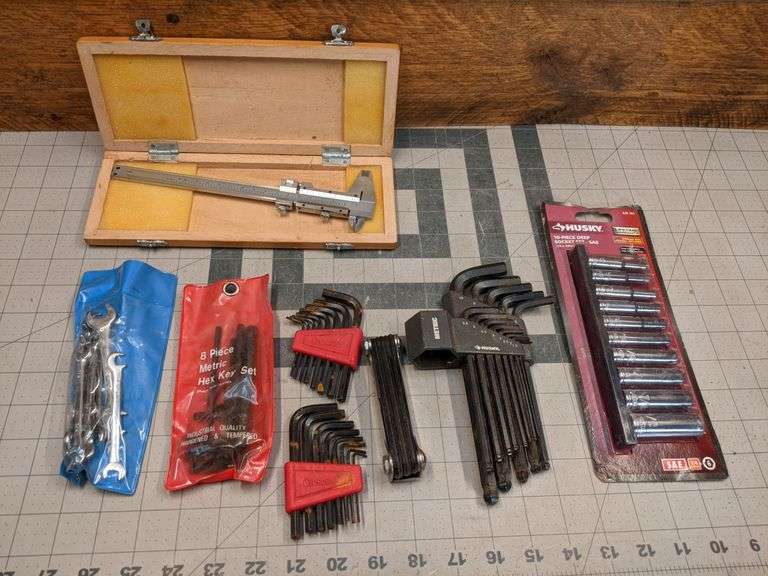 Micrometer, Husky SAE Sockets, Ignition Wrenches, Allen Wrenches Bid