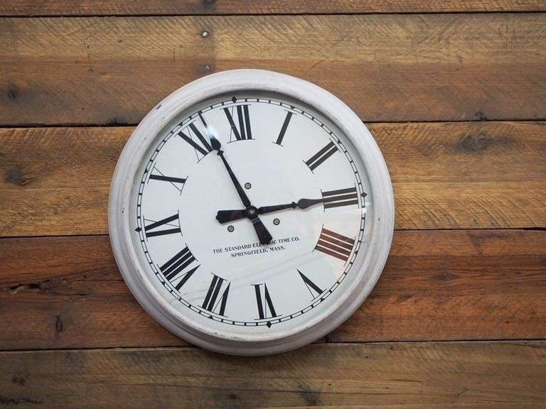 Wall Clock. Industrial Or School Type. Standard Electric Time Co. Of
