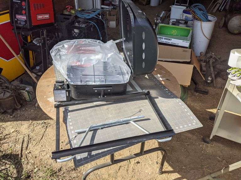 Gas Grill with Mounting Bracket (for attachment to RV) Never Used, part