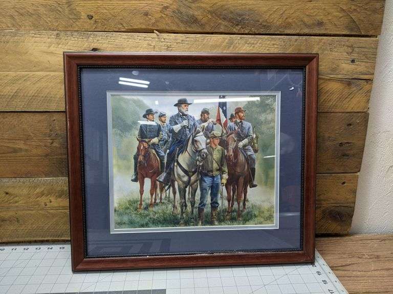 3 Framed Civil War Prints Bid On Estates Auction Services