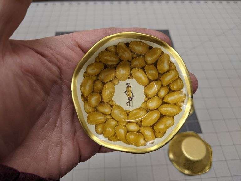 Planter's Peanut Jar, Tin Bowls, Keychain Bid On Estates Auction Services