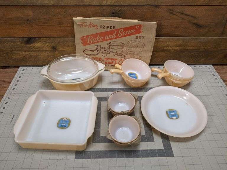 FireKing Copper Tint Ovenware Bid On Estates Auction Services