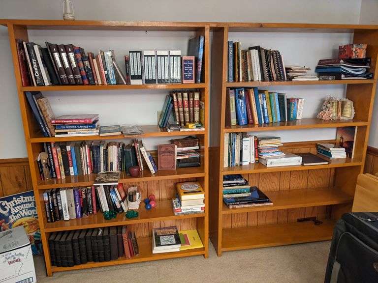 Contents of 2 Books Shelves Mostly Books (shelves not included) (may