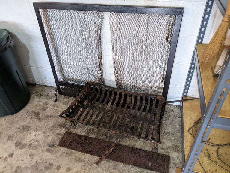 Fireplace Grate and Screen Bid On Estates Auction Services