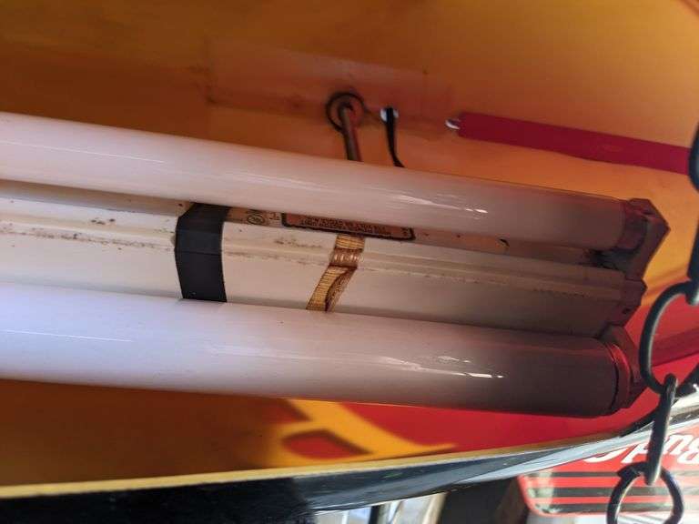 Budweiser Blimp. Plastic Pool Table Light. Bud One Bid On Estates