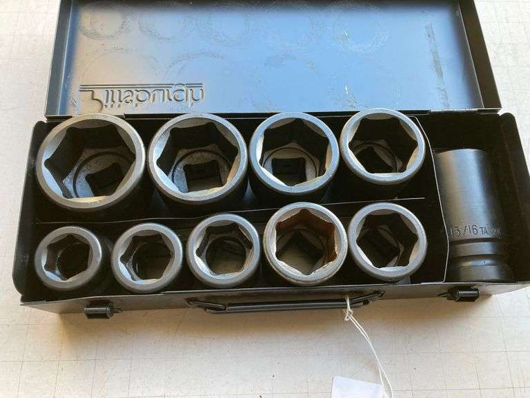 OKSTENCK 21-Piece 3/4" Drive Impact Socket Set - SAE Sizes 3/4" To 2"