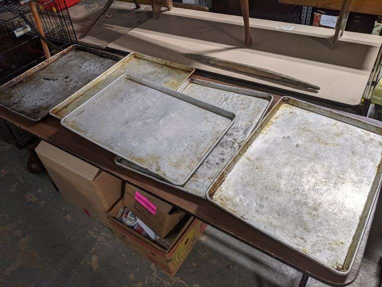 5 Commercial Baking Pans 29" x 18"