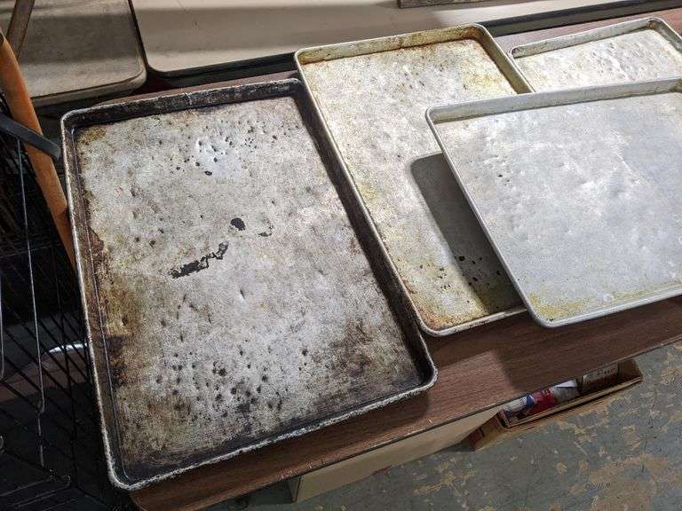 5 Commercial Baking Pans 29" x 18"