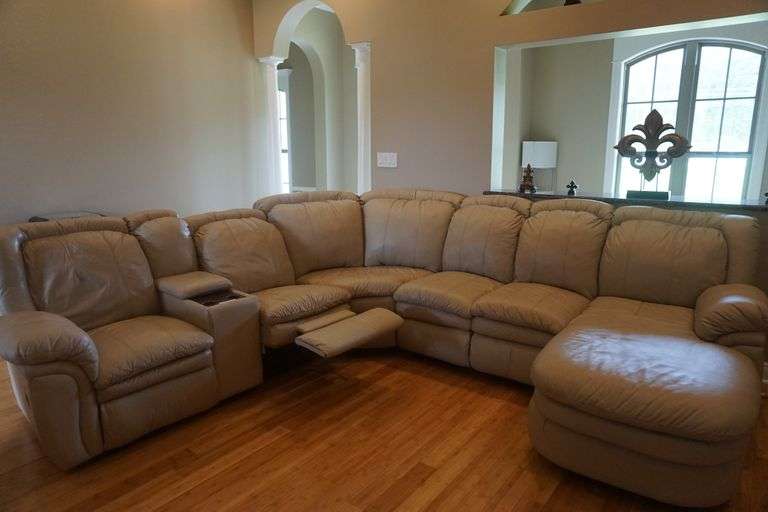White Leather Sectional Auctions