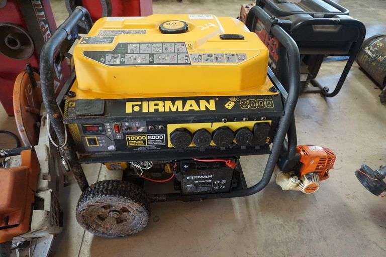 Firman 8000 Generator Auctions
