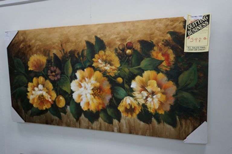 Crestview Canvas (Yellow Flowers) Auctions